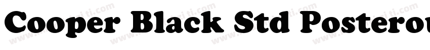 Cooper Black Std Posteroutline Stan字体转换